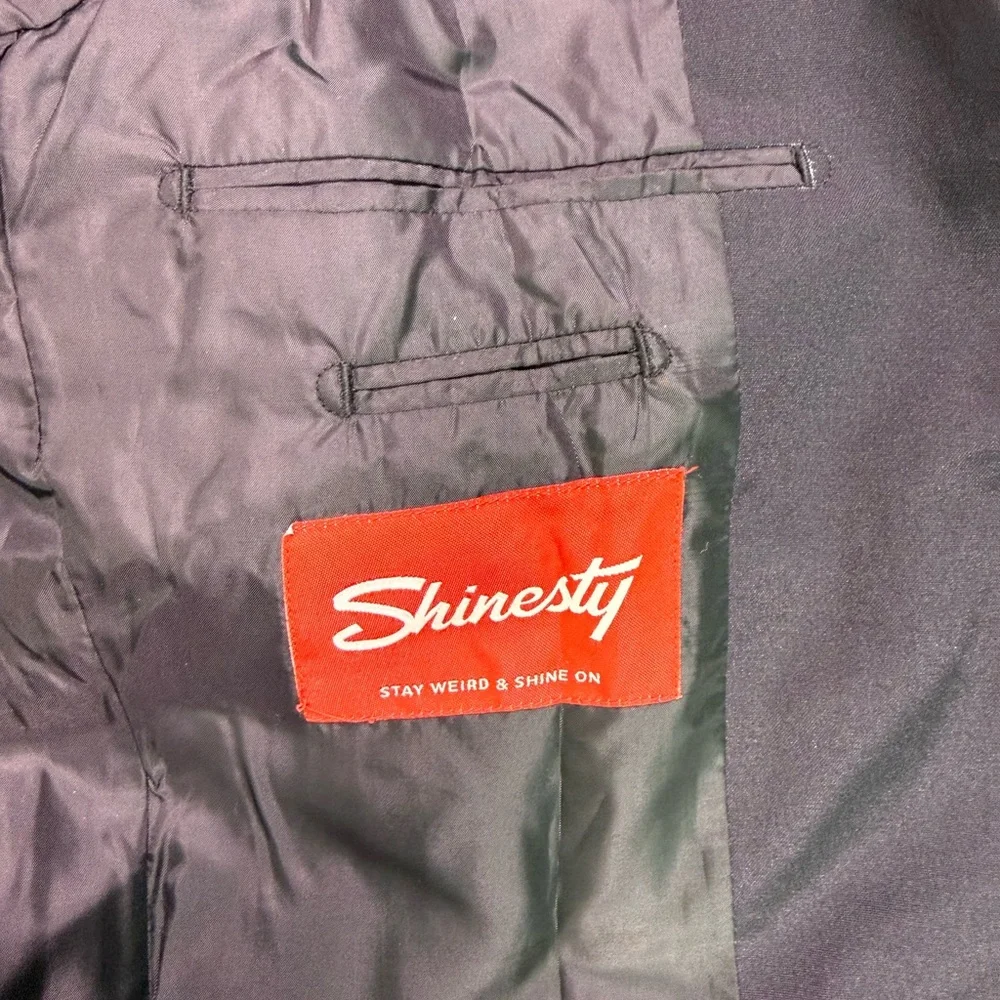 Shinesty Poinsettia Ugly Christmas Suit Blazer‎